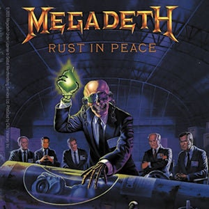 MEGADETH Rust In Peace Sticker Decal - 4x4 Inch - American Thrash Metal Band Album Vinyl Decal Sticker Craft Supply