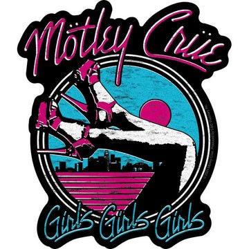 MOTLEY CRUE Girls Girls Girls Sticker Decal - 4.3x5 Inch - Album American Heavy Metal Band Vinyl Decal Sticker Craft Supply