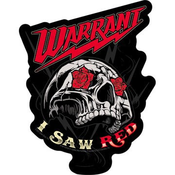 WARRANT I Saw Red Sticker Decal - 4x5 Inch - American Glam Metal Band Song Music Vinyl Decal Sticker Craft Supply