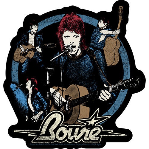 DAVID BOWIE Blue Bowies Sticker Decal - 4.5x4.6 Inch - English Rock Singer Legend Vinyl Decal Sticker Craft Supply