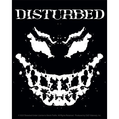 DISTURBED Grin Sticker Decal - 4x5 Inch - American Heavy Metal Band Album Vinyl Decal Sticker Craft Supply