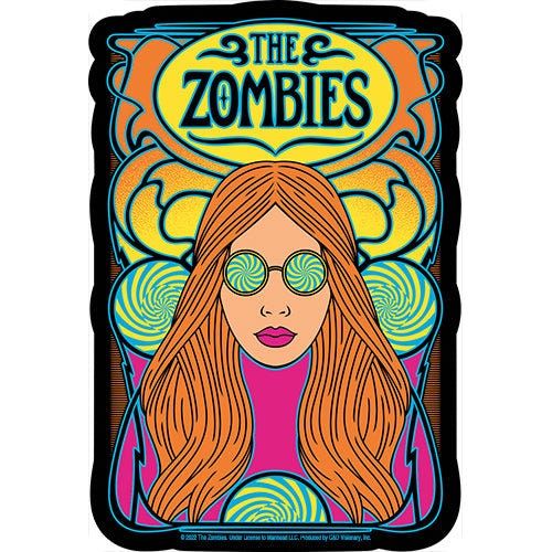THE ZOMBIES She's Not There Sticker Decal - 3.75x5.5 Inch - 1960s British Rock Band Vinyl Decal Sticker Craft Supply
