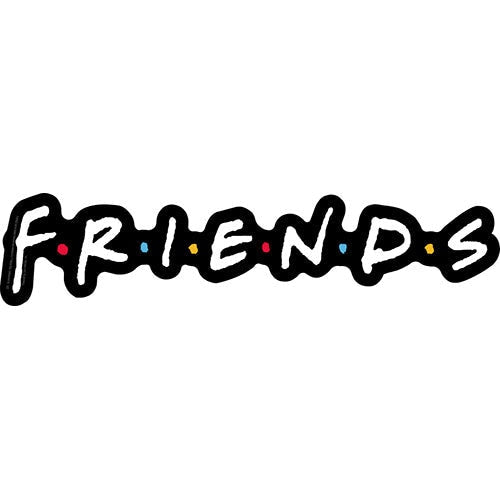 FRIENDS Logo Sticker Decal - 8x1.8 Inch - Classic TV Series Vinyl Sticker Decal Craft Supply