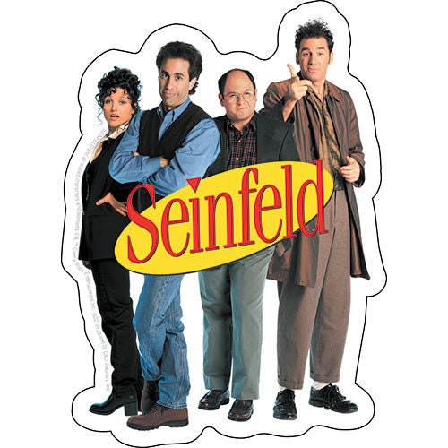 SEINFELD Group Sticker Decal - 3.8x5.3 Inch - Classic TV Series Comedian Jerry Seinfeld Vinyl Sticker Decal Craft Supply