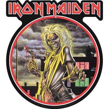 IRON MAIDEN Eddie Sticker Decal - 4x4.5 Inch - Bruce Dickinson English Heavy Metal Band Music Vinyl Decal Sticker Craft Supply