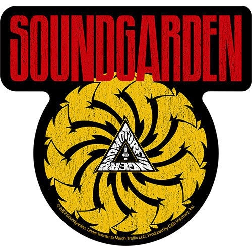 SOUNDGARDEN Yellow Bad Motorfinger Sticker Decal - 5x4.75 Inch - Chris Cornell American Rock Band Album Vinyl Decal Sticker Craft Supply