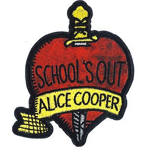 ALICE COOPER School's Out Patch - 2.8x3.4 Inch - Embroidered Rock Band Patch Applique Craft Supply
