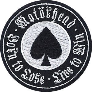MOTORHEAD Live To Win Patch - 3.2 Inch Round - Embroidered Rock Band Patch Applique Craft Supply