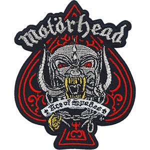 MOTORHEAD Ace of Spades Patch - 2.9x3.6 Inch - Metallic Embroidered Rock Band Patch Applique Craft Supply