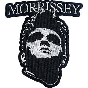 MORRISSEY B&W Face Patch - 3x3.3 Inch - English Singer The Smiths Embroidered Rock Band Patch Applique Craft Supply