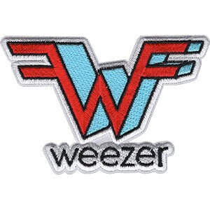 WEEZER 3D Logo Patch - 2.4x3.6 Inch – Embroidered American Rock Band Patch Applique Craft Supply