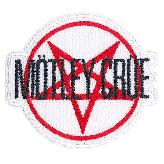 MOTLEY CRUE Star Logo Patch - 3.5x3 Inch - Album Embroidered American Heavy Metal Band Patch Applique Craft Supply