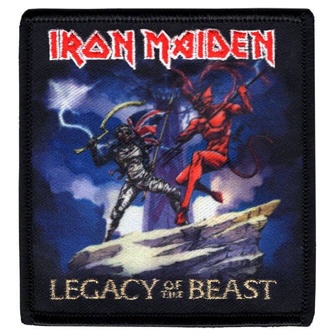 IRON MAIDEN Legacy of the Beast Patch - 3.4x3.7 Inch - English Heavy Metal Band Music Embroidered Patch Applique Craft Supply