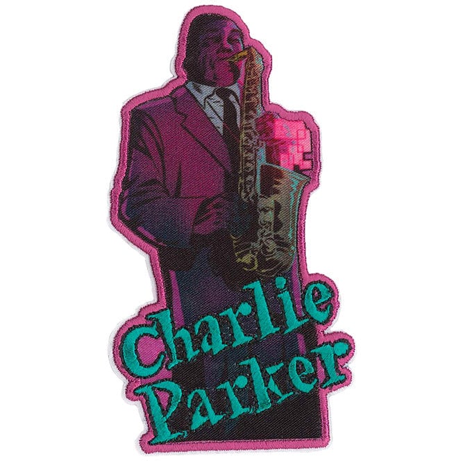 CHARLIE PARKER Sax Vibes Jazz Patch - 2.75x4.25 Inch - Music American Saxophonist Legend Patch Applique Craft Supply