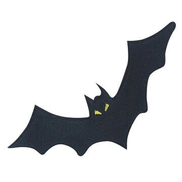 Flying Bat Patch - 4x3 Inch - Embroidered Patch Applique Craft Supply