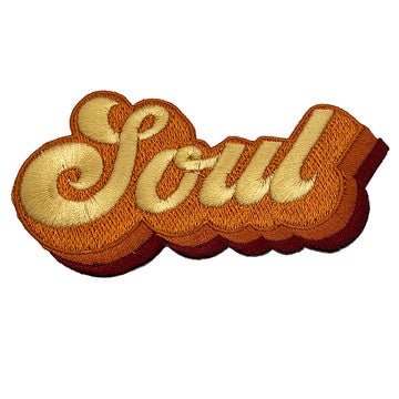 SOUL Music Patch - 4x2 Inch - Motown R&B Gospel Embroidered Music Patch Applique Craft Supply