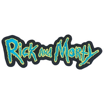 RICK & MORTY Logo Patch - 4.2x1.5 Inch - Adult Swim Cartoon Network Animated TV Series Embroidered Patch Applique Craft Supply