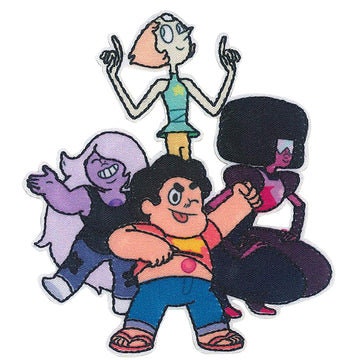 STEVEN UNIVERSE Group Patch - 3.5x3.9 Inch - Cartoon Network Animation Anime Series Embroidered Patch Applique Craft Supply