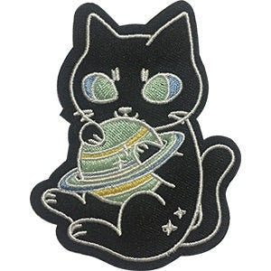Space Now Kitty Patch - 2.75x3.5 Inch - Embroidered Patch Applique Craft Supply