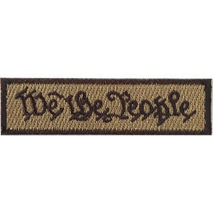 We The People Patch - 3.5x1 Inch - Embroidered Patch Applique Craft Supply