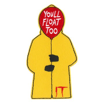 IT You'll Float Too Movie Patch - 2.4x4.4 Inch - Pennywise Clown Supernatural Horror Movie Embroidered Patch Applique Craft Supply
