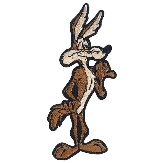 WILE E COYOTE Patch - 2x4.3 Inch - Road Runner Looney Tunes Cartoon Classic Embroidered Patch Applique Craft Supply