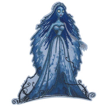 CORPSE BRIDE Movie Emily Patch - 3.2x3.9 Inch - Tim Burton Johnny Depp Animated Classic Embroidered Patch Applique Craft Supply