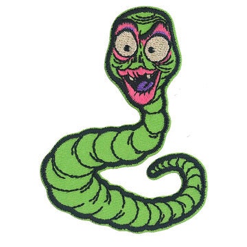 CORPSE BRIDE Movie Maggot Patch - 2.7x3.2 Inch - Tim Burton Johnny Depp Animated Classic Embroidered Patch Applique Craft Supply