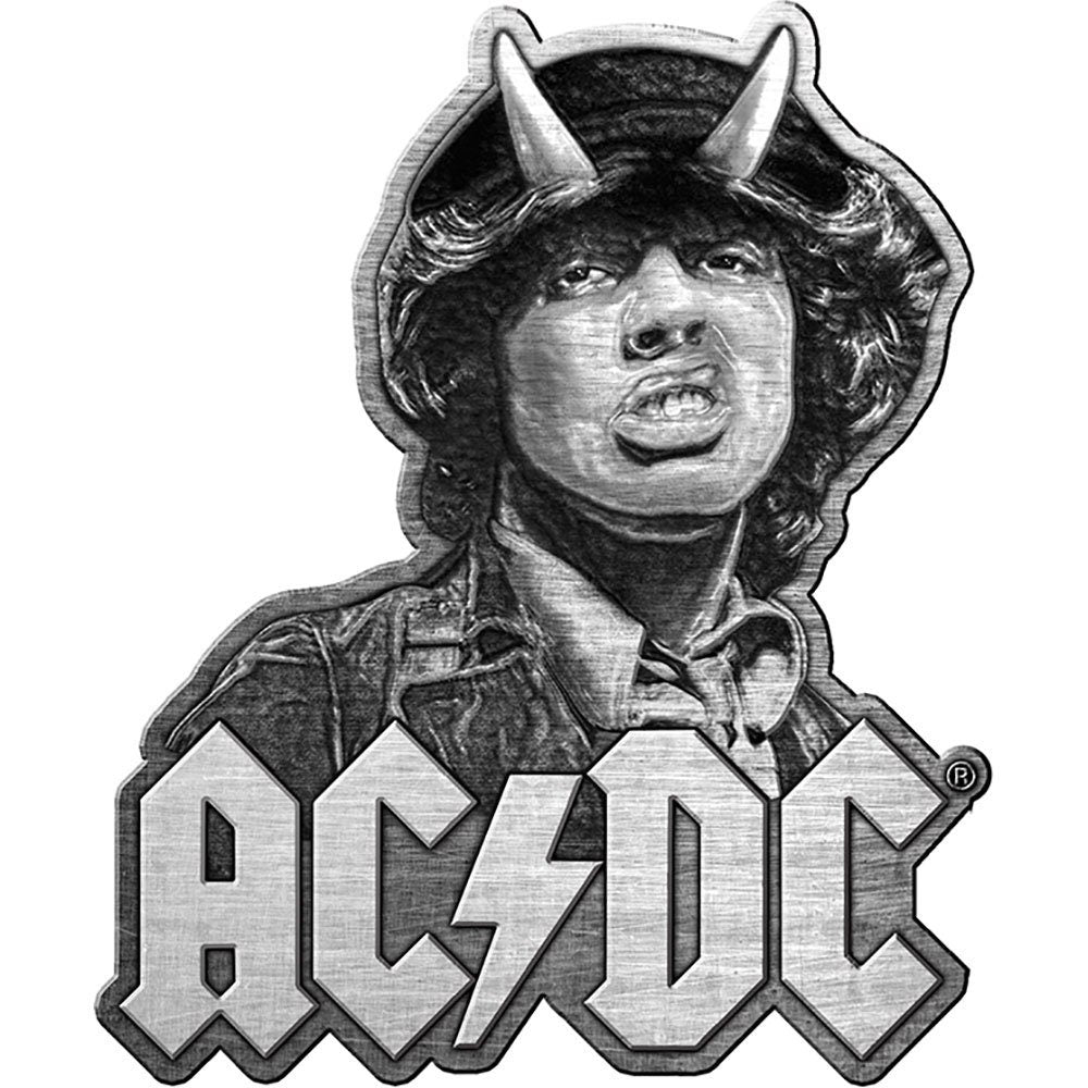 ACDC Cast Metal Pin Badge - Approx 1 Inch - AC/DC Highway To Hell Angus Young - Pinback Badge Button Lapel With Butterfly Clutch Attachment