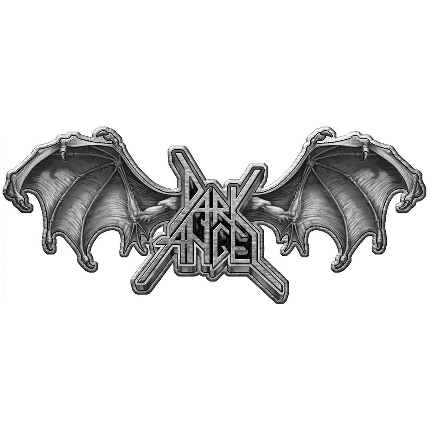 DARK ANGEL Cast Metal Pin Badge - Approx 1 Inch - Dark Angel Logo - Pinback Badge Button Lapel With Butterfly Clutch Attachment