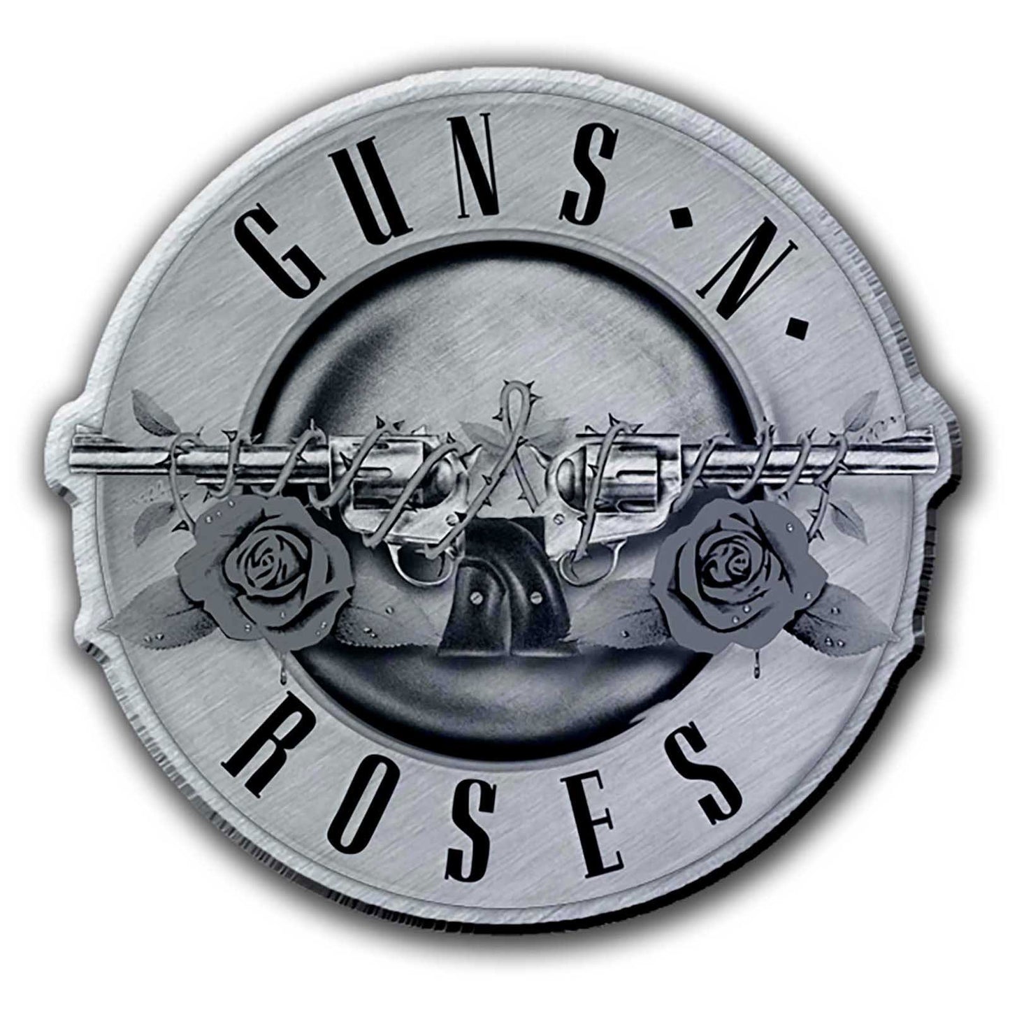 GUNS N ROSES Enamel Metal Pin Badge - Approx 1 Inch - Guns Roses Bullet Logo - Pinback Badge Button Lapel With Butterfly Clutch Attachment
