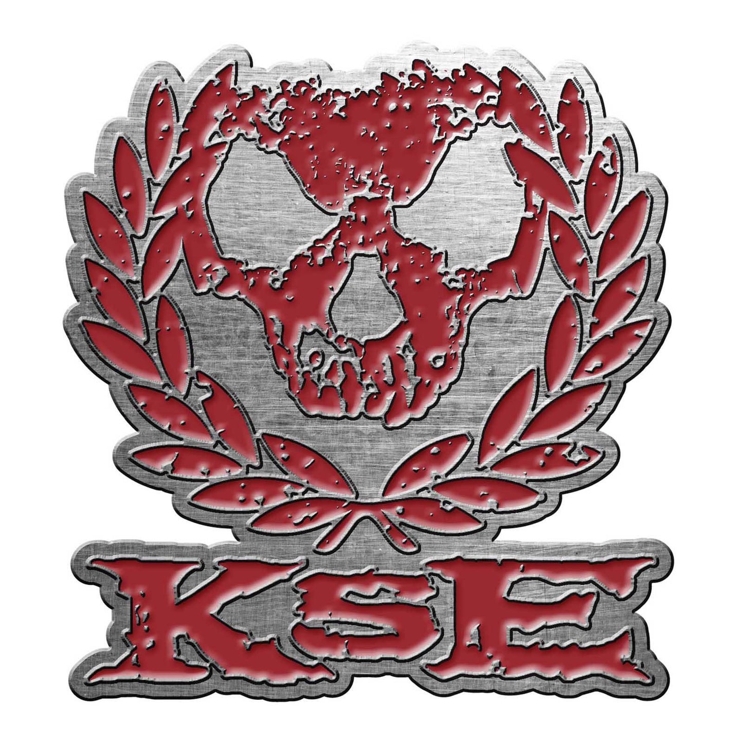 KILLSWITCH ENGAGE Cast Metal Pin Badge - Approx 1 Inch - Killswitch Engage Skull Wreath - Pinback Badge Button Lapel Pin