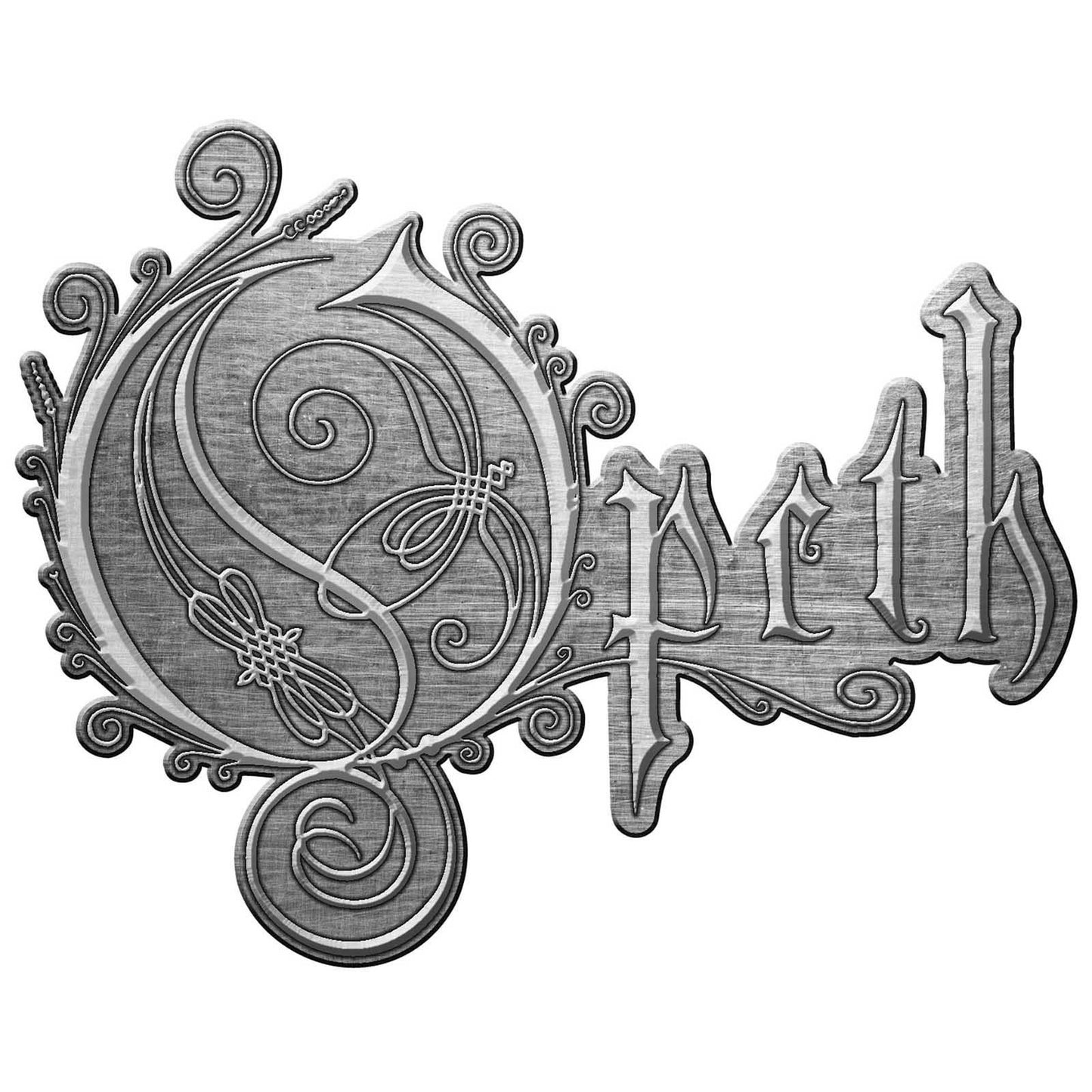 OPETH Cast Metal Pin Badge - Approx 1 Inch - Opeth Band Logo - Pinback Badge Button Lapel With Butterfly Clutch Attachment