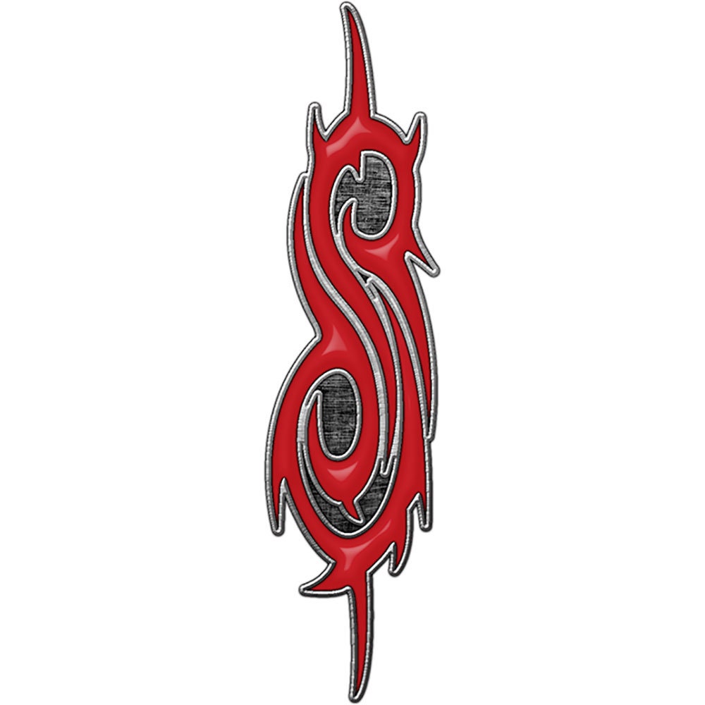 SLIPKNOT Enamel Metal Pin Badge - Approx 1 Inch - Slipknot Tribal S - Pinback Badge Button Lapel Lapel With Butterfly Clutch Attachment