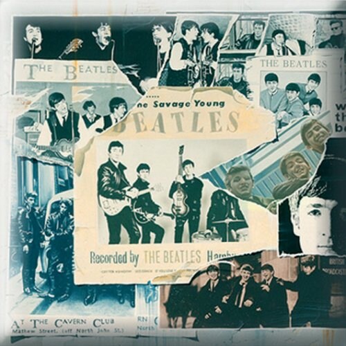 BEATLES Metal Pin Badge - Approx 1 Inch - Beatles Anthology 1 Album - Pinback Badge Button Lapel With Butterfly Clutch Attachment