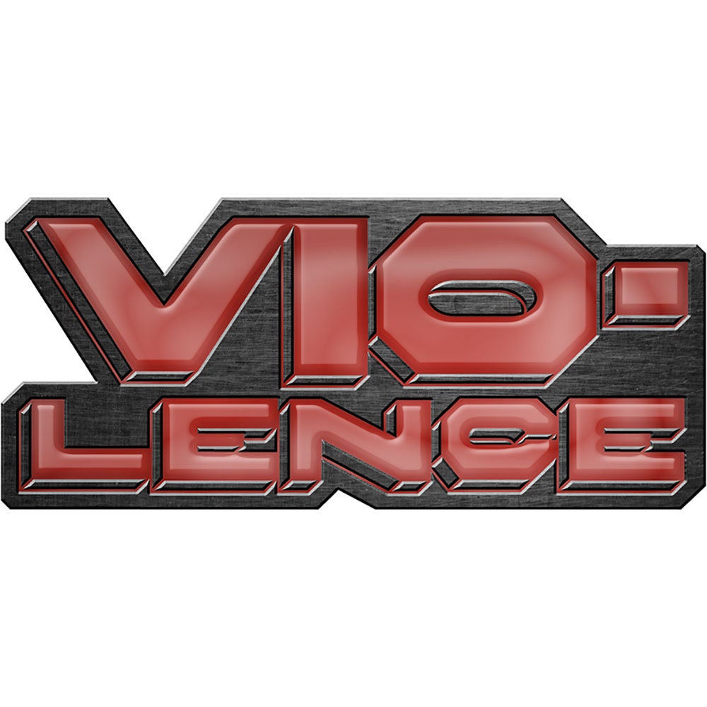 VIO-LENCE Violence Enamel Metal Pin Badge - Approx 1 Inch - Vio-Lence Logo - Pinback Badge Button Lapel With Butterfly Clutch Attachment