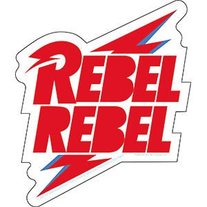 DAVID BOWIE Rebel Rebel Bolt Sticker Decal - 4.25x5 Inch - English Rock Singer Legend Vinyl Decal Sticker Craft Supply