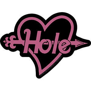HOLE Arrow Heart Sticker Decal - 5x3.75 Inch - Courtney Love American Alternative Rock Band Vinyl Decal Sticker Craft Supply