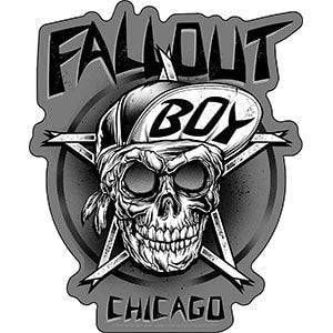 FALL OUT BOY Chicago Sticker Decal - 4.1x5 Inch - Pete Wentz Live Concert Tour American Rock Band Vinyl Decal Sticker Craft Supply