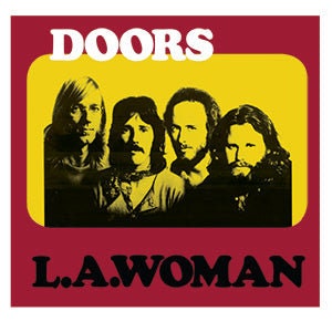 THE DOORS LA Woman Album Cover Sticker Decal - 4x4 Inch - Jim Morrison Album American Rock Band Tour Vinyl Decal Sticker Craft Supply