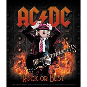 AC/DC Flames Sticker Decal - 4x5 Inch - Angus Young Australian Rock Band Vinyl Decal Sticker Craft Supply