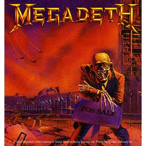 MEGADETH Peace Sells Sticker Decal - 4x4.25 Inch - American Thrash Metal Band Song Vinyl Decal Sticker Craft Supply
