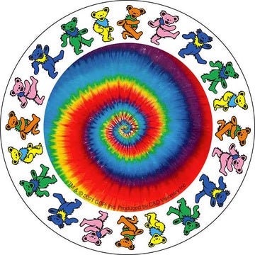 GRATEFUL DEAD Spiral Dancing Bears Sticker Decal - 3.5 Inch - Jerry Garcia Rock Band Vinyl Decal Sticker Craft Supply