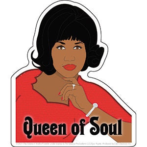 ARETHA FRANKLIN Queen of Soul Sticker Decal - 4.25x5 Inch - R&B Soul Funk Music Legend Vinyl Decal Sticker Craft Supply