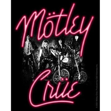 MOTLEY CRUE Pink Neon Sticker Decal - 4x5 Inch - Album American Heavy Metal Band Vinyl Decal Sticker Craft Supply