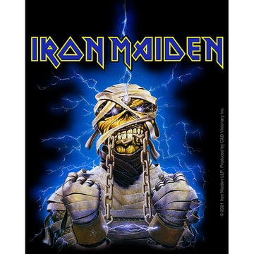 IRON MAIDEN Lightning Mummy Sticker Decal - 4x5 Inch - Bruce Dickinson English Heavy Metal Band Music Vinyl Decal Sticker Craft Supply