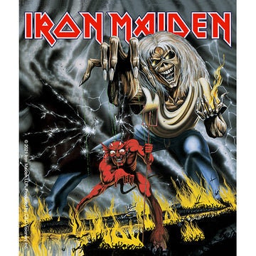 IRON MAIDEN Number of the Beast Sticker Decal - 4x4 Inch - Bruce Dickinson English Heavy Metal Band Music Vinyl Decal Sticker Craft Supply