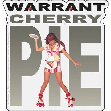 WARRANT Cherry Pie Sticker Decal - 4.5x4.75 Inch - American Glam Metal Band Song Music Vinyl Decal Sticker Craft Supply