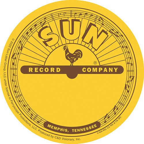 SUN RECORDS Traditional Logo Sticker Decal - 4 Inch - Memphis 1952 American Independent Record Label