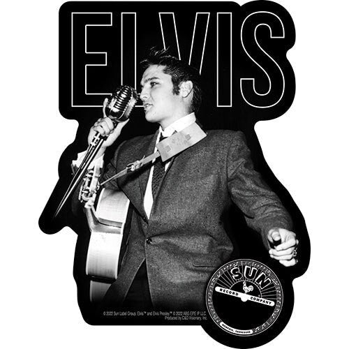 ELVIS PRESLEY Solo Live Sticker Decal - 3.9x5 Inch - Legendary American Singer Actor The King Vinyl Decal Sticker Craft Supply